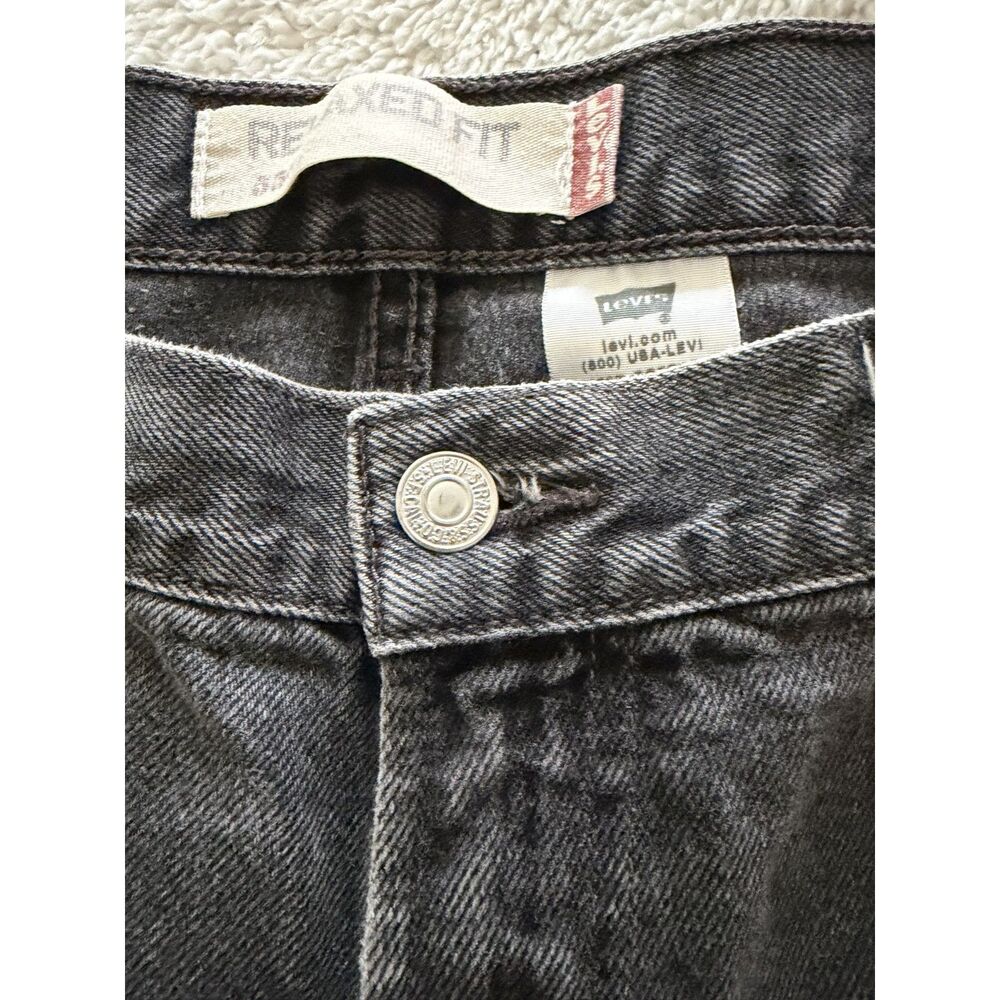 Levi's 550 Men's Jeans 38x29 Relaxed Fit Faded Black Charcoal Denim